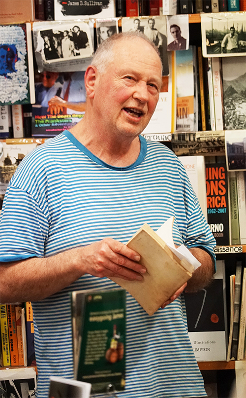 Kris Hemensley at an ABR function at Collected Works in October 2017