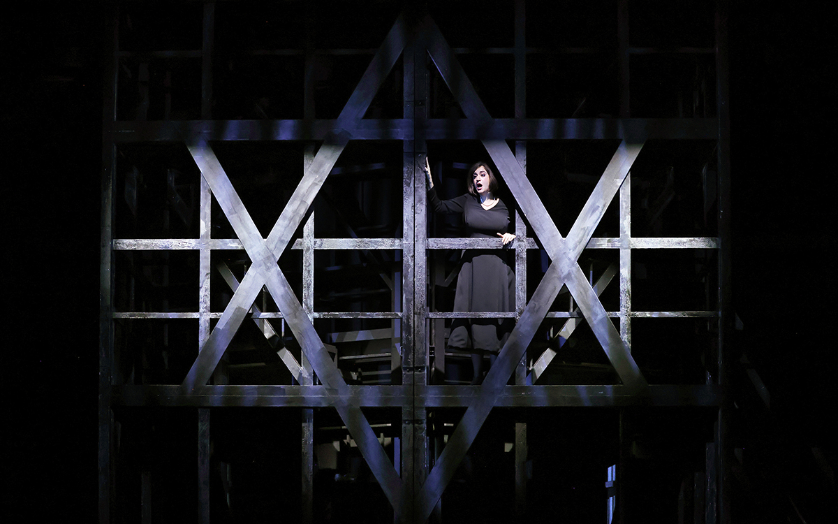 Natalie Aroyan as Rachel in Opera Australia’s 2022 production of <em>La Juive</em> at the Sydney Opera House (photograph by Prudence Upton)