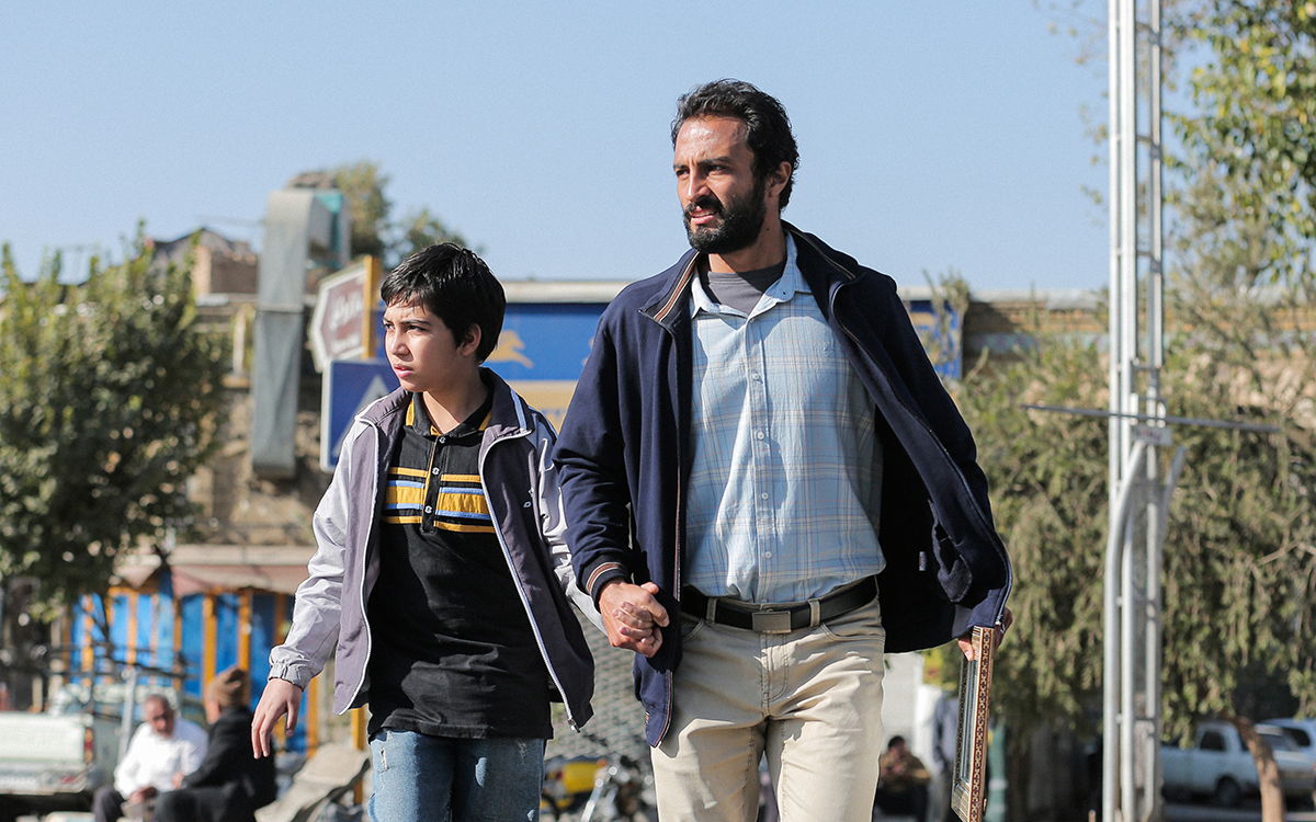 Amir Jadidi as Rahim Soltani and Saleh Karimaei as Siavash Soltani in <em>A Hero</em> (photo credit: Amirhossein Shojaei)