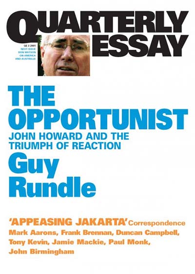 The Opportunist by Guy Rundle