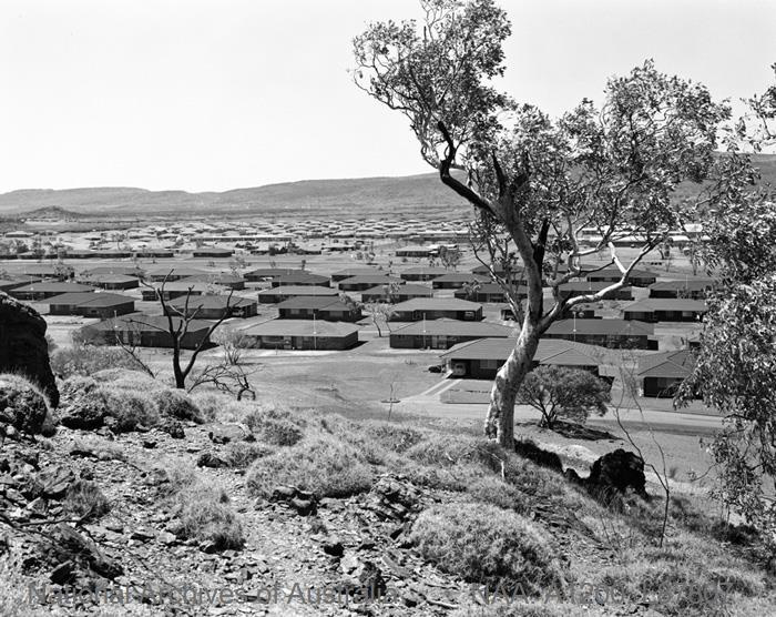 The township of Mount Tom Price 1970 (image courtesy of the National Archives of Australia. NAA: A1200, L87807)