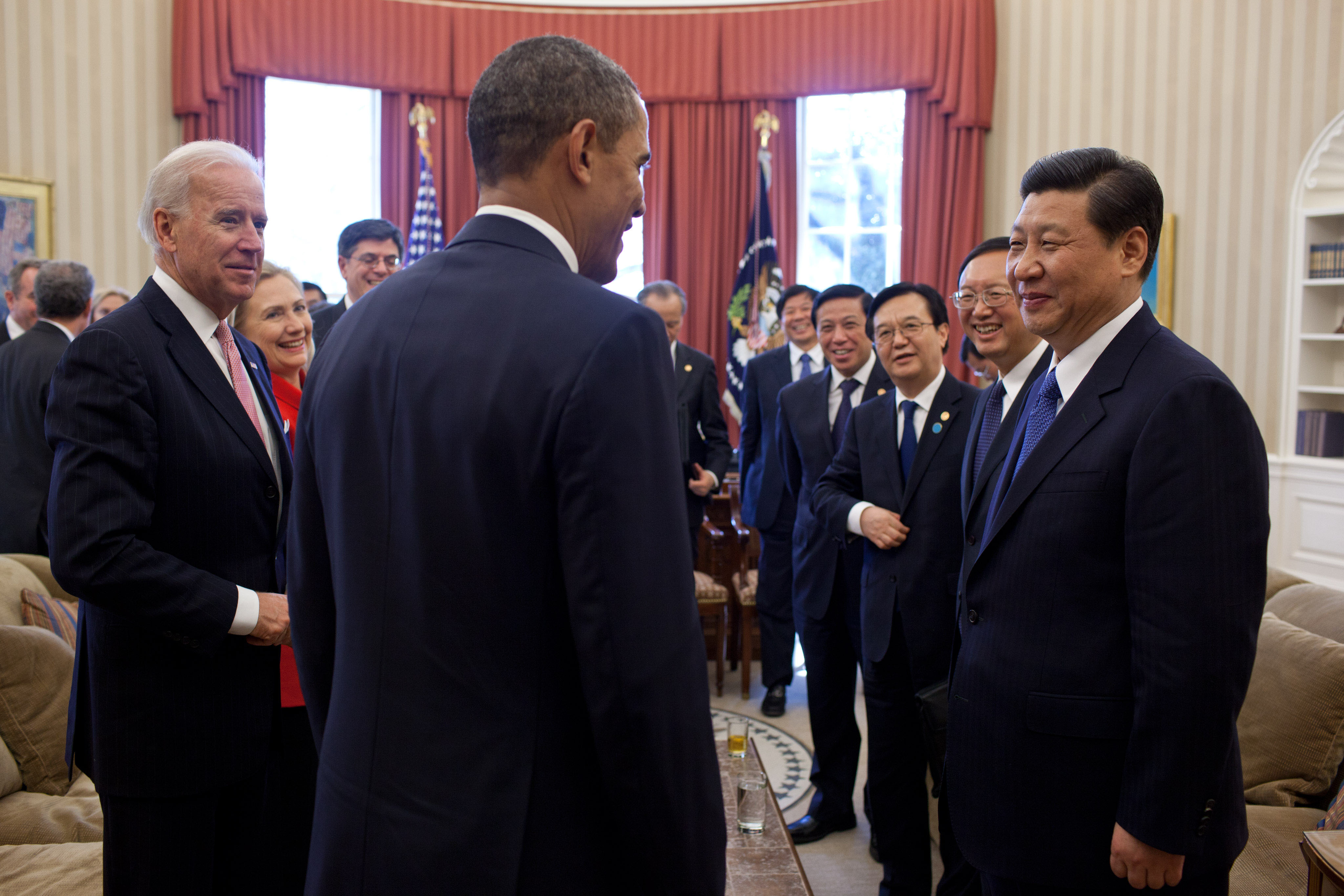 Joe Biden Barack Obama and Xi Jinping, 2012 (Everett Collection History/Alamy)