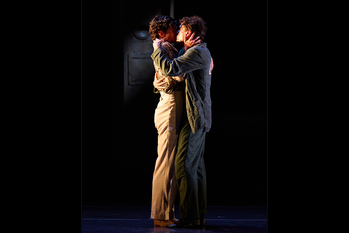Benjamin Garrett as Bosie and Callum Linnane as Oscar (photograph by Christopher Rodgers Wilson)