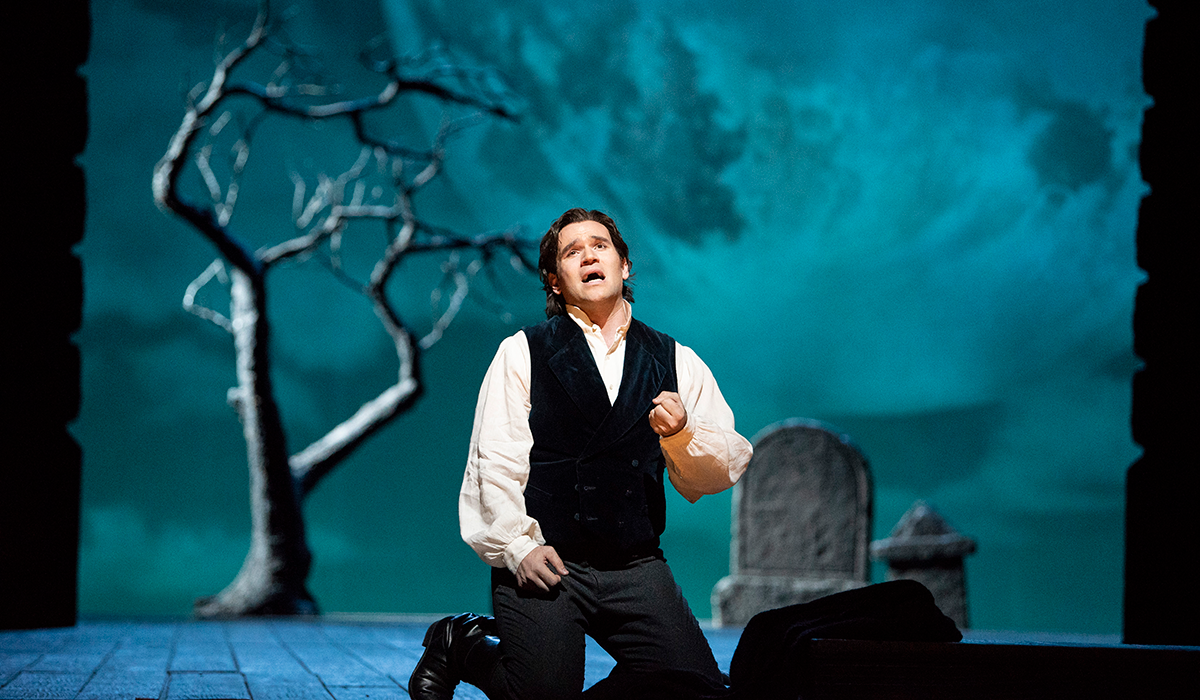 Michael Fabiano in Lucia di Lammermoor (photograph by Jonathan Tichler Metropolitan Opera)