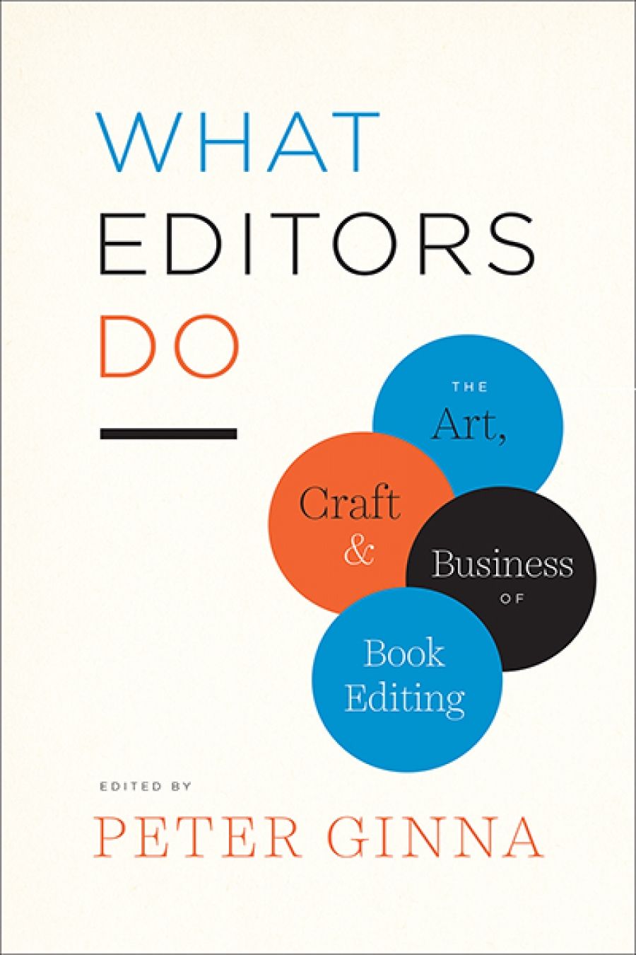 Richard Walsh reviews What Editors Do: The art, craft, and business of book editing edited by Peter Ginna