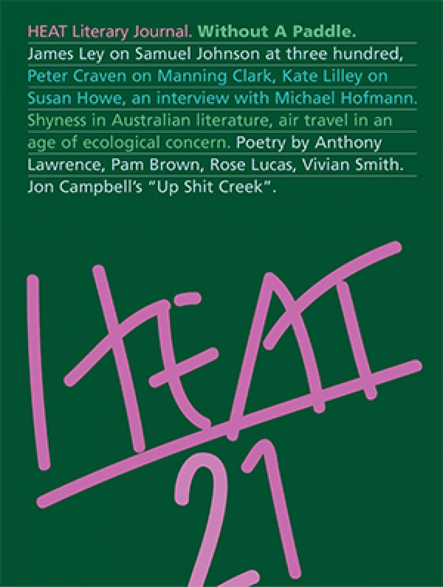 Jon Dale reviews Heat 21: Without A Paddle edited by Ivor Indyk