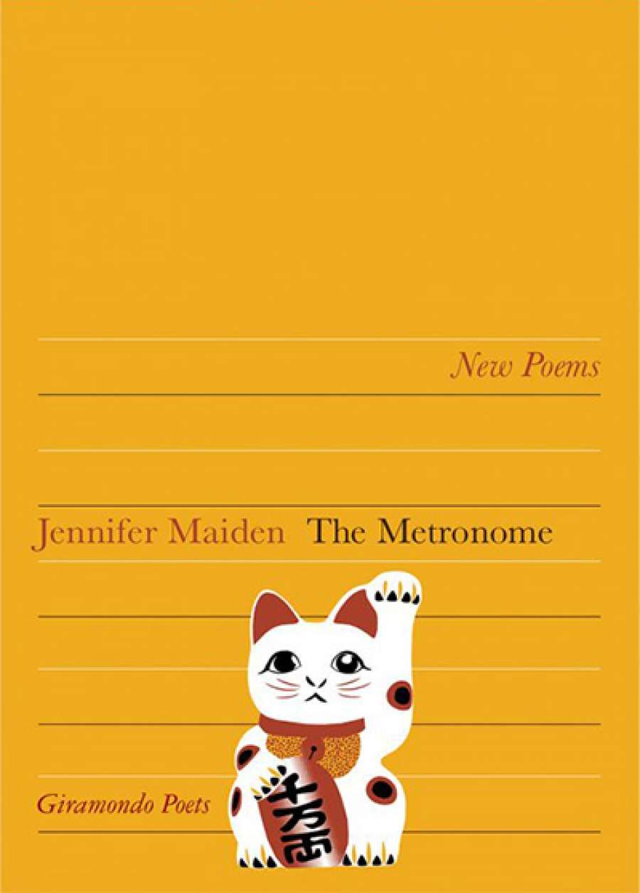 Jill Jones reviews The Metronome by Jennifer Maiden