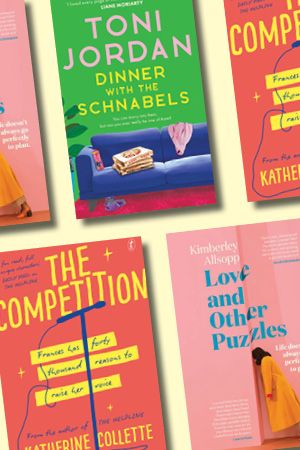 Debra Adelaide reviews 'Dinner with the Schnabels' by Toni Jordan, 'The Competition' by Katherine Collette, and 'Love and Other Puzzles' by Kimberley Allsopp