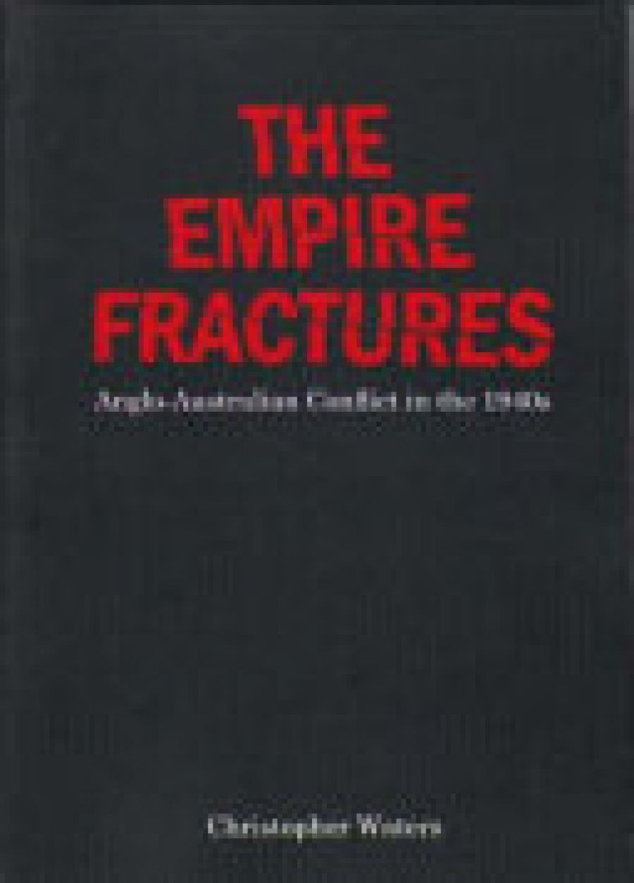 Jeffrey Grey reviews The Empire Fractures: Anglo-Australian Conflict in the 1940s by Christopher Waters