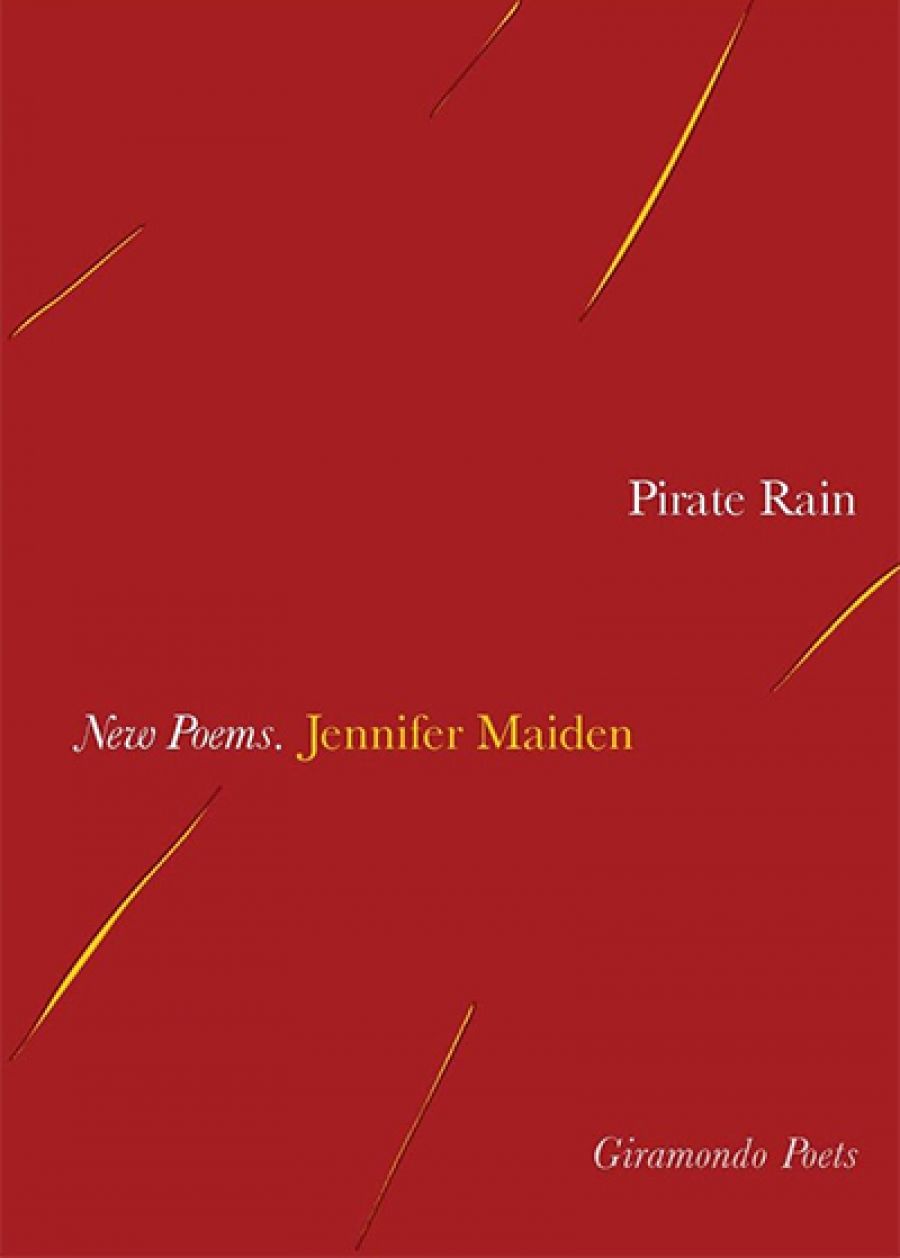Jill Jones reviews Pirate Rain by Jennifer Maiden