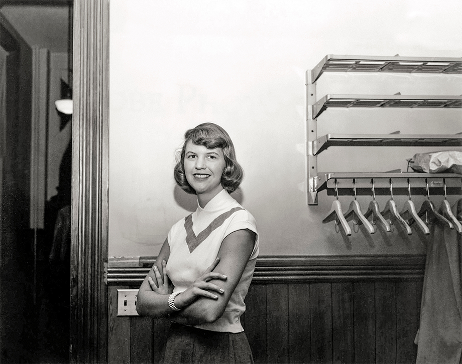 Sylvia Plath, Smith College, c.1951 (Penrodas Collection/Alamy)