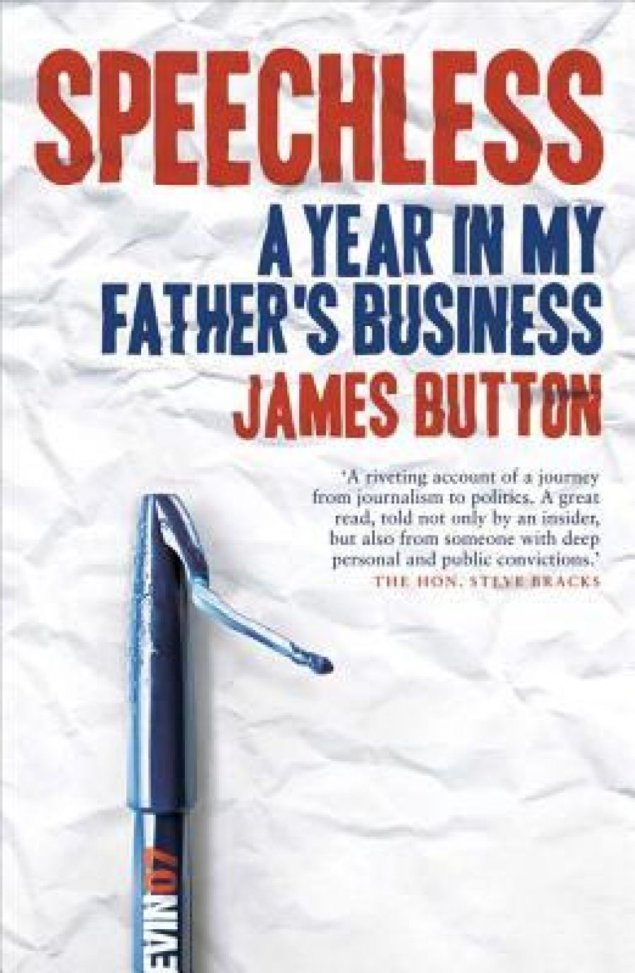Joel Deane reviews Speechless: A year in my father’s business by James Button