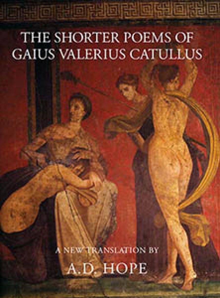 A.D. Hope and Catullus by David Brooks