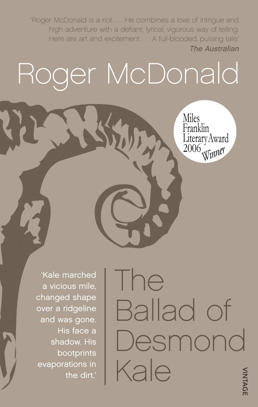 Michael Williams reviews The Ballad of Desmond Kale by Roger McDonald