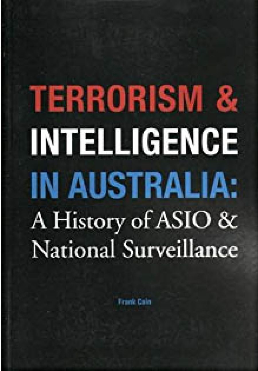 Andrew ONeil reviews Terrorism and Intelligence in Australia: A history of ASIO and national surveillance by Frank Cain