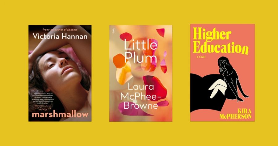 Debra Adelaide reviews Marshmallow by Victoria Hannan, Higher Education by Kira McPherson, and Little Plum by Laura McPhee-Browne