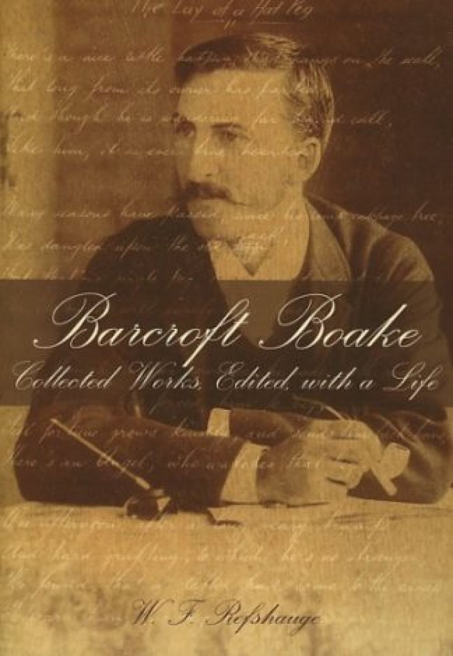 Patrick Buckridge reviews Barcroft Boake: Collected works, edited, with a life by W.F. Refshauge